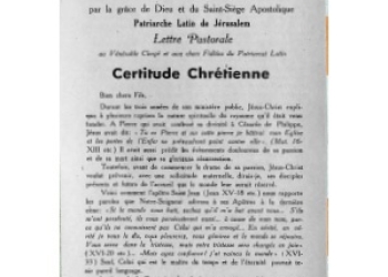 Gori - Lettre Pastorale 1958 Certitude Chretienne [Fr][It][Ar]