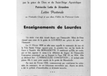 Gori - Lettre Pastorale 1958 Enseignements de Lourdes [Fr][It][Ar]