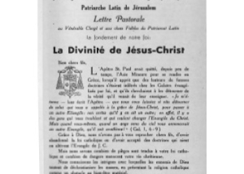 Gori - Lettre Pastorale 1959 Divinite de Jesus-Christ [Fr][It][Ar]