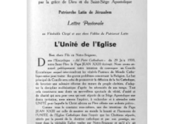 Gori - Lettre Pastorale 1962 L'Unita de L'Eglise [Fr][It][Ar]