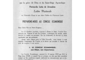 Gori - Lettre Pastorale 1962 Preparons-Nous au Concile Ecumenique [Fr][It][Ar]