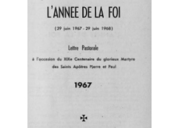 Gori - Lettre Pastorale 1967 L'année de La Foi [Fr][It][Ar]